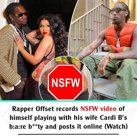 offset and cardi b leak|Offset records NSFW video while playing with Cardi Bs booty